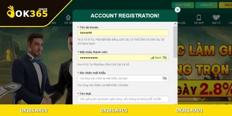 Thao tác đăng ký đơn giản, không rườm rà, ai cũng thực hiện được ngay